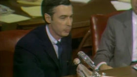 (1969) Fred Rogers testifies before the Senate Subcommittee on Communications